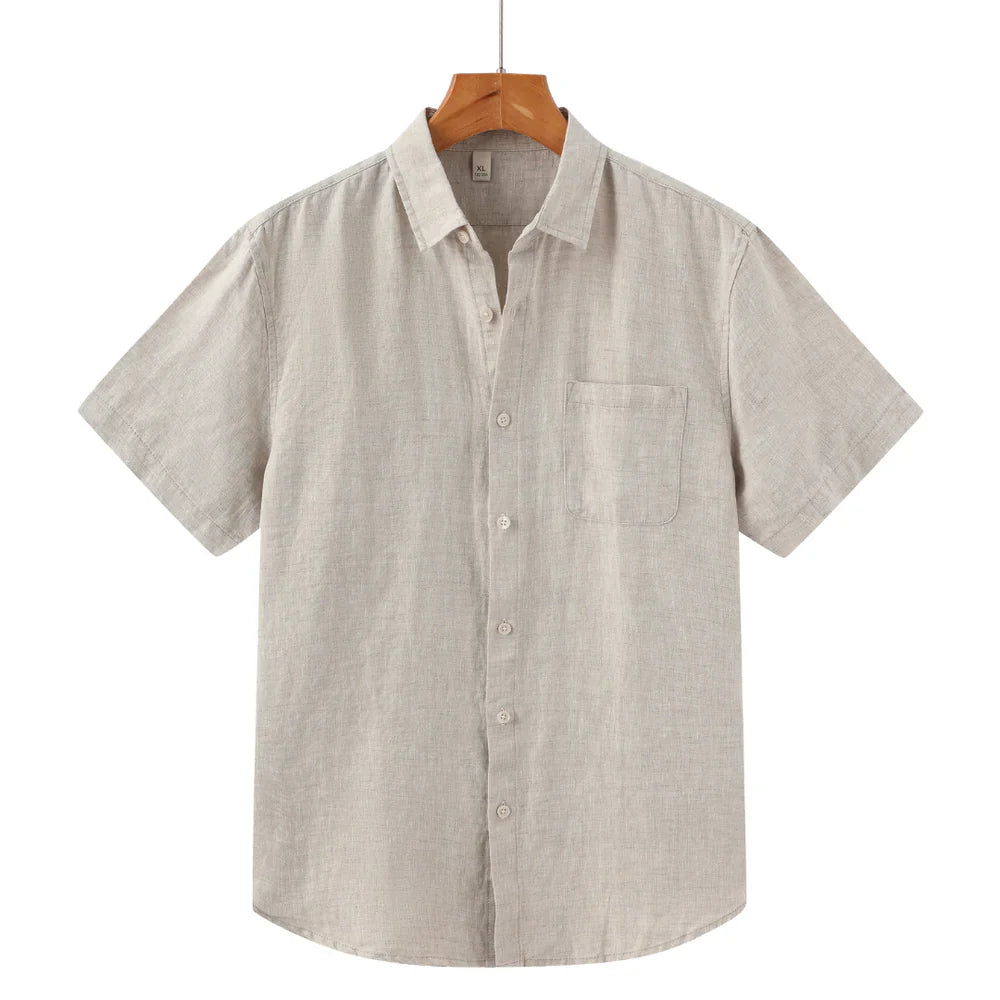 Charles - Linen Shirt (Shortsleeve)