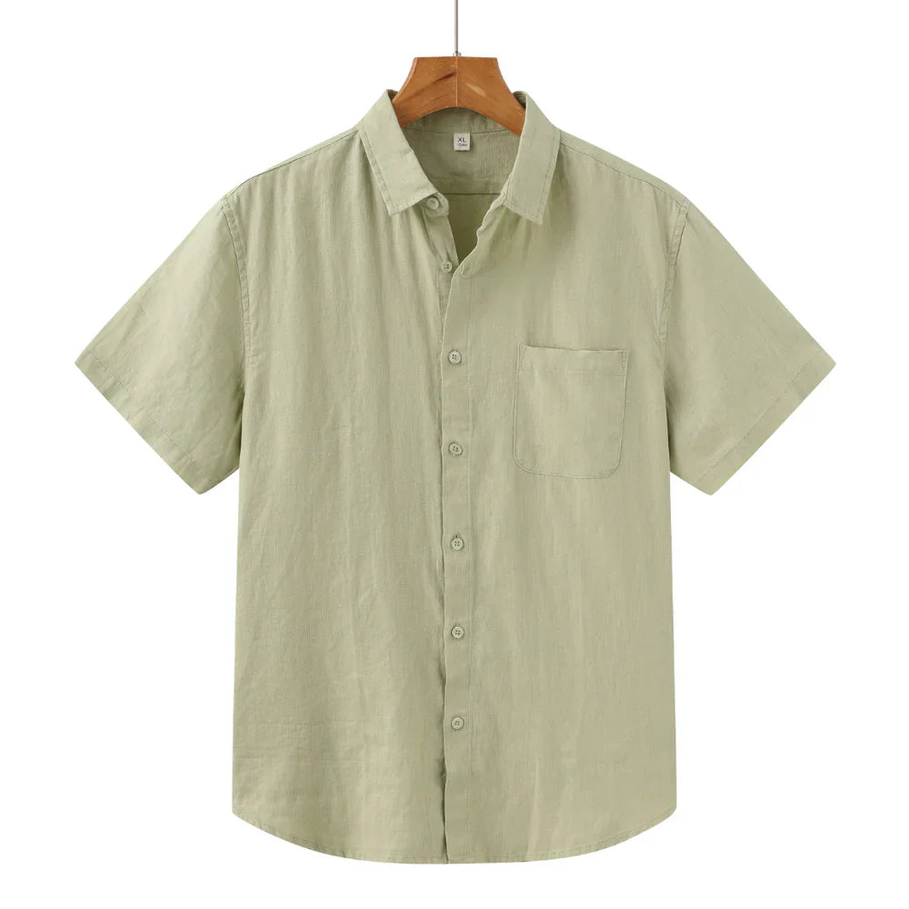 Charles - Linen Shirt (Shortsleeve)