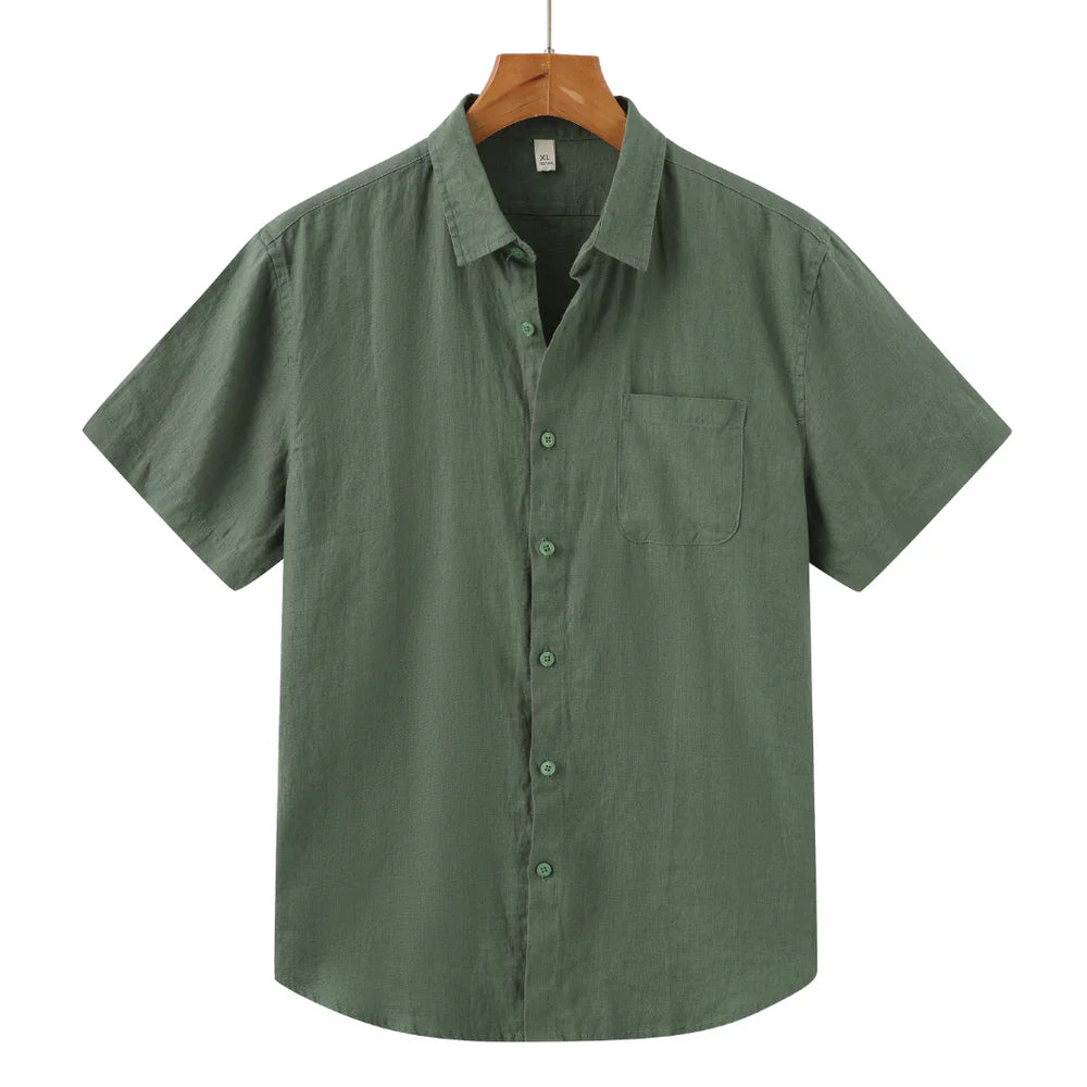 Charles - Linen Shirt (Shortsleeve)