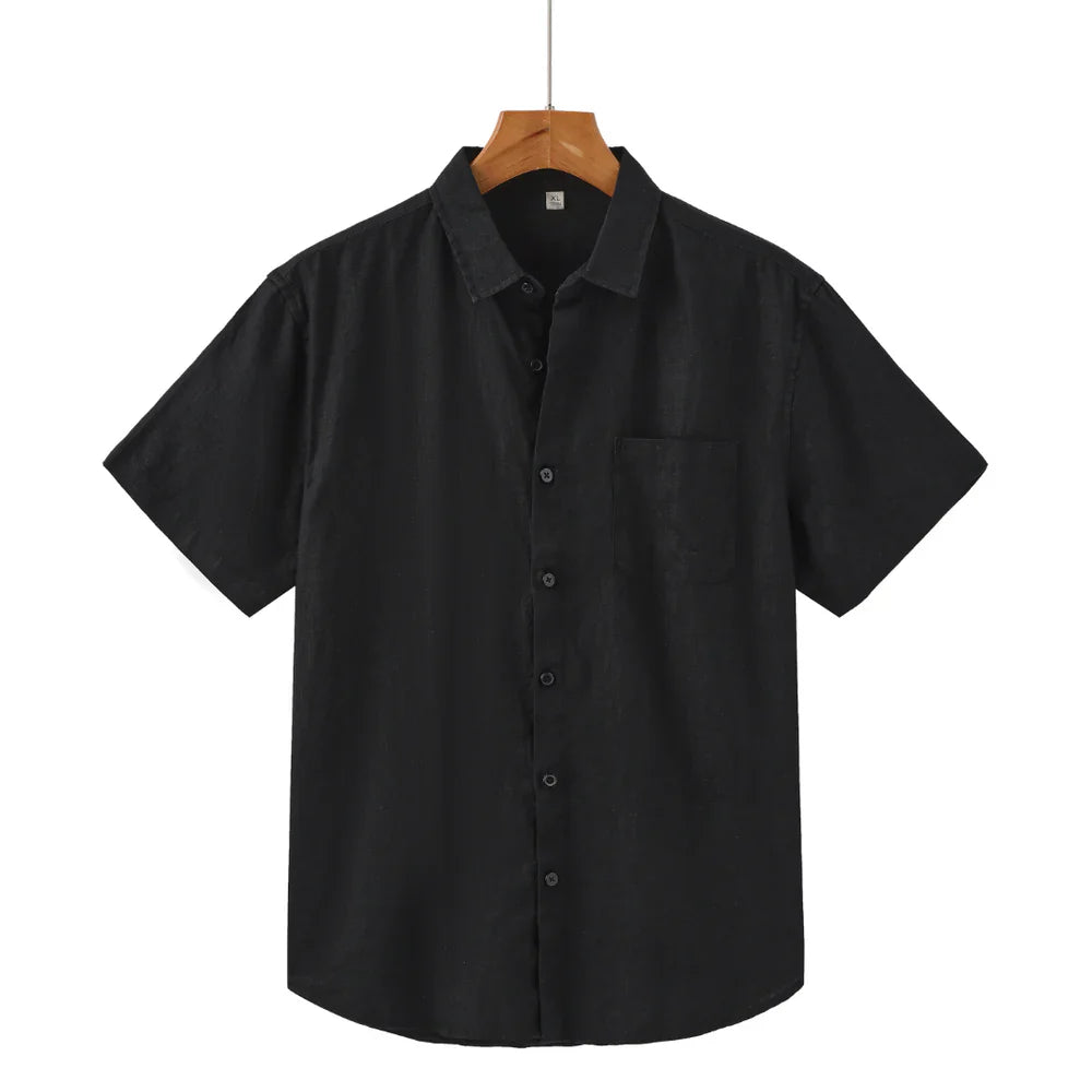 Charles - Linen Shirt (Shortsleeve)