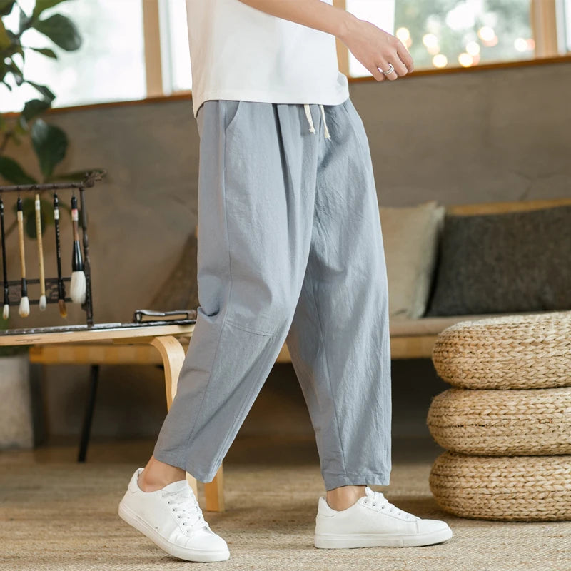 Vincent - Loose Fit Linen Pantalon