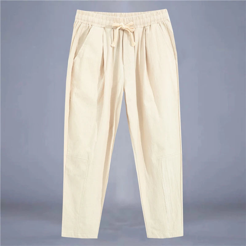 Vincent - Loose Fit Linen Pantalon